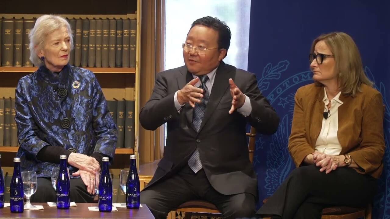 Founder Elbegdorj Attends the 2023 Doomsday Clock Town Hall at the Georgetown University